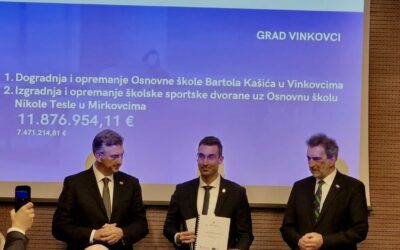 Svečana dodjela ugovora za izgradnju sportske dvorane u Mirkovcima